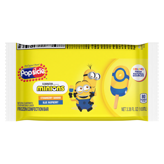Minions Popsicle - Strawberry Banana