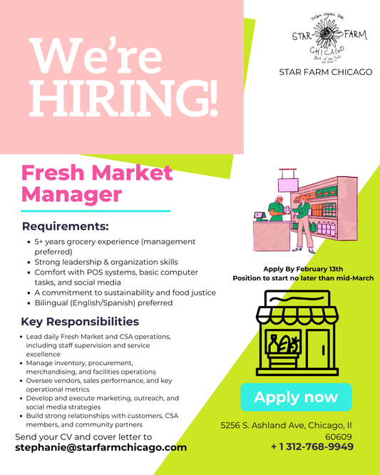Fresh Market Manager Job Opening