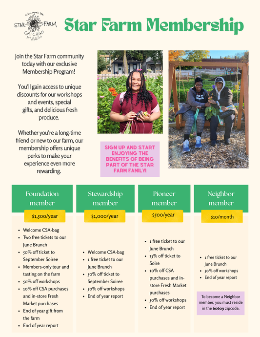 Star Farm Chicago's Membership Program
